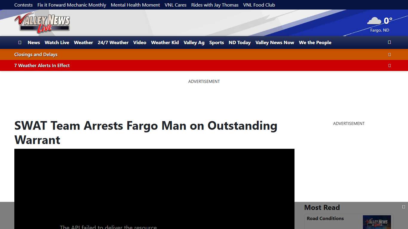 SWAT Team Arrests Fargo Man on Outstanding Warrant